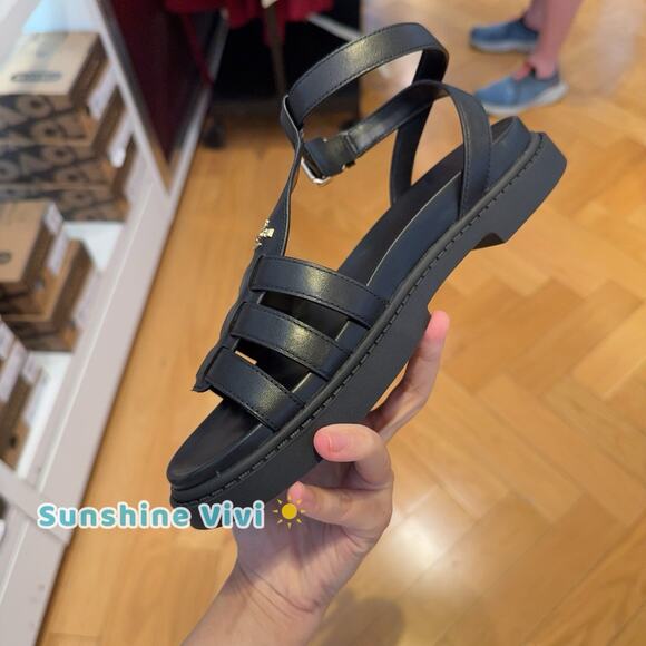 NWT Coach Franny Sandal black Cr866 us6. 5 - Picture 3 of 10